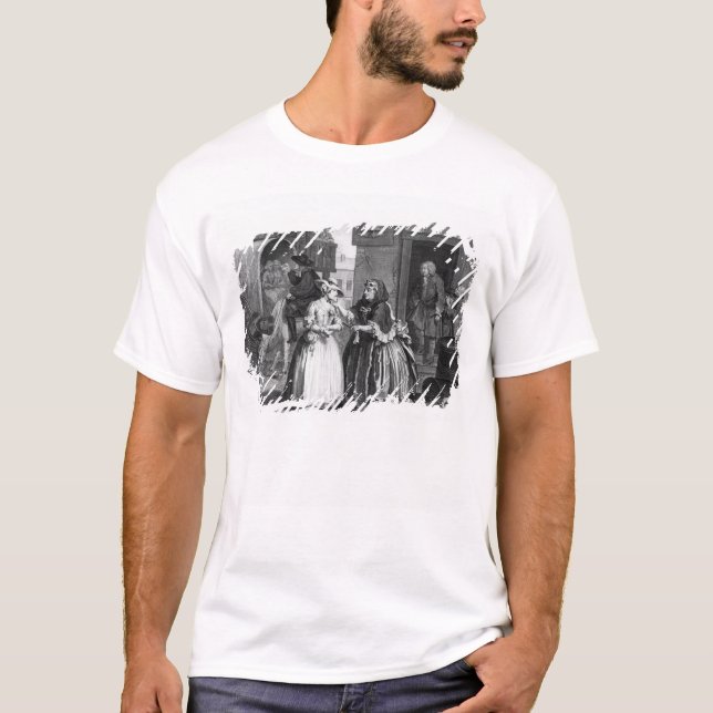Camiseta O progresso de uma prostituta (Frente)