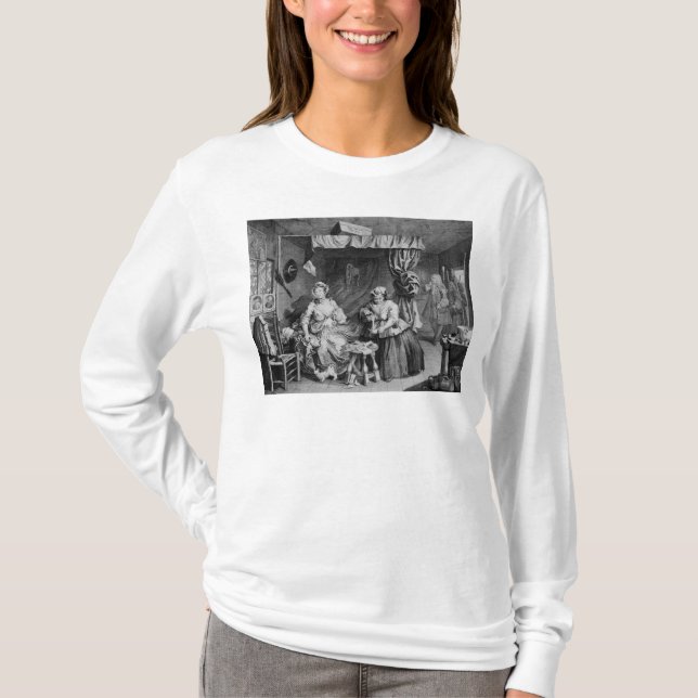 Camiseta O progresso de uma prostituta (Frente)