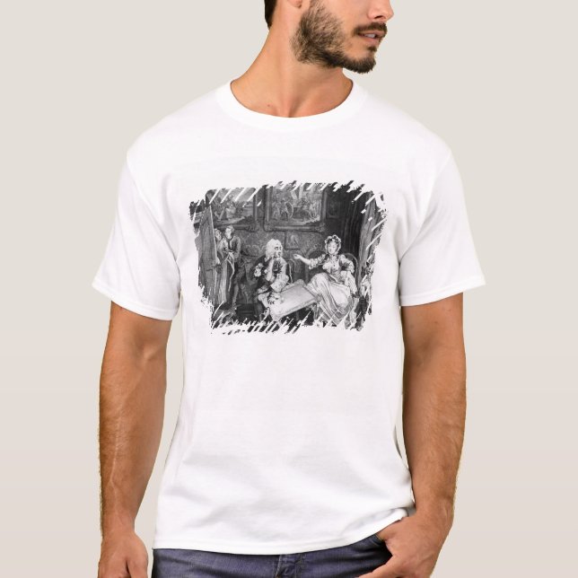 Camiseta O progresso de uma prostituta, placa II, (Frente)