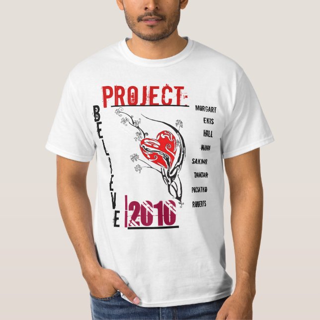 Camiseta O projeto acredita (Frente)
