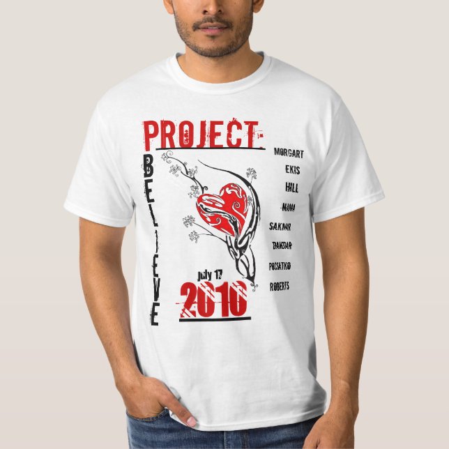 Camiseta O projeto acredita o final (Frente)