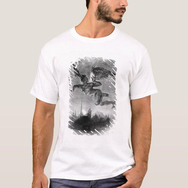 Camiseta O Prologue de Mephistopheles no céu (Frente)