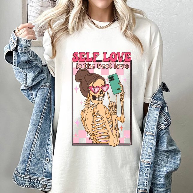 Camiseta O Próprio namorados É O Melhor Amor (Criador carregado)