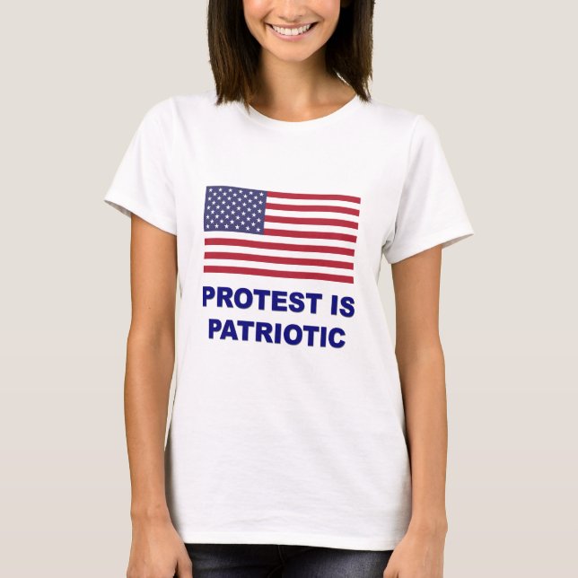 Camiseta O protesto é Patriótico (Frente)