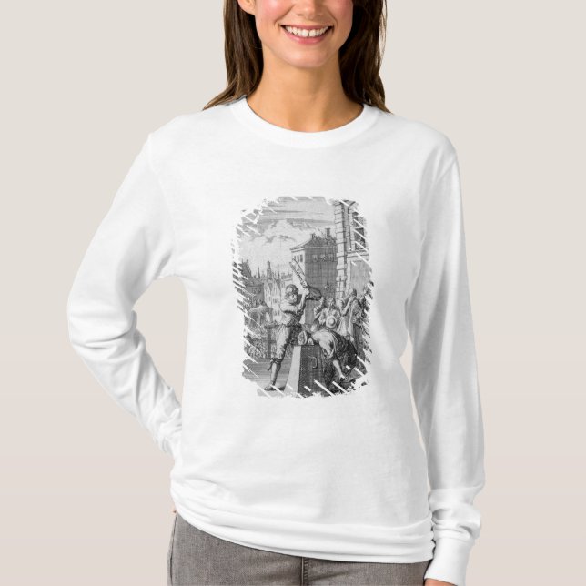 Camiseta O protetor dividido (Frente)