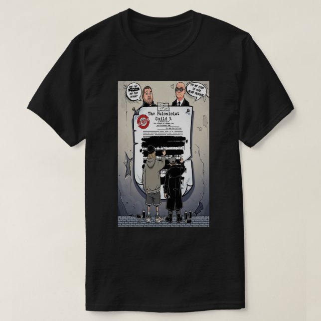 Camiseta O Psionicist Guild 3 Escuro (Frente do Design)
