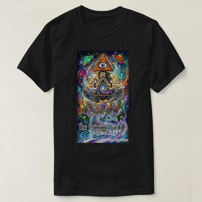 Camiseta O Psionicista Guild 2 Escuro (Frente do Design)