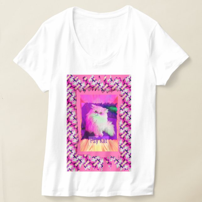 Camiseta O PSY Kat / O Gato Psicológico (por ACCI) (Postura )