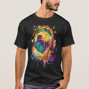 Camiseta O Puggle é Real Humor Pug Bulldog Holandês Cachorr