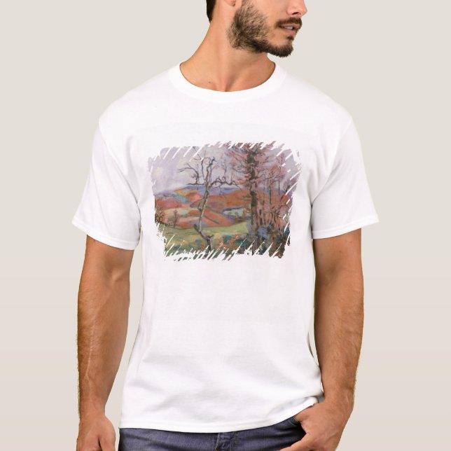 Camiseta O Puy Barion em Crozant, Brittany (óleo em canvas (Frente)