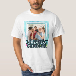 Camiseta O Quadro Azul Personalizado Do Avô Perfeito
