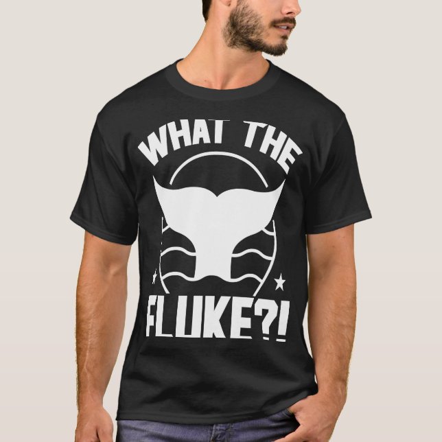 Camiseta O que a baleia fluke está vendo? (Frente)