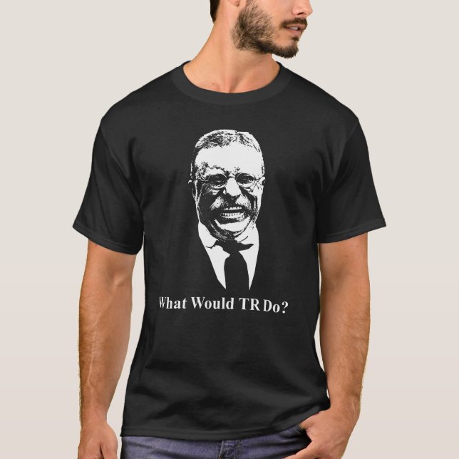 Camiseta O Que A TR Faria? Ursinho Roosevelt (Frente)