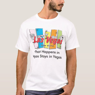 Camiseta O que acontece em Vegas fica em Vegas