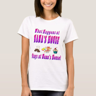 Camiseta O Que Acontece Na Casa Nanas Rosa
