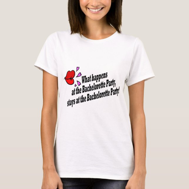 Camiseta O Que Acontece Na Festa de solteira... (Frente)