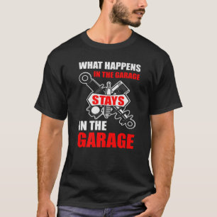 Camiseta O Que Acontece Na Garagem Fica Na Garagem