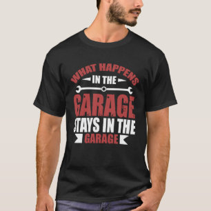 Camiseta O Que Acontece Na Garagem Fica No Carro De Garagem