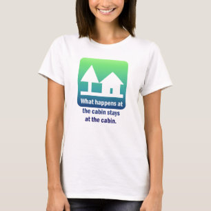 Camiseta O que acontece nas estadas da cabine na cabine