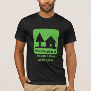 Camiseta O que acontece nas estadas da cabine na cabine