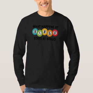 Camiseta O Que Acontece No Bingo Fica No Bingo Sortudo