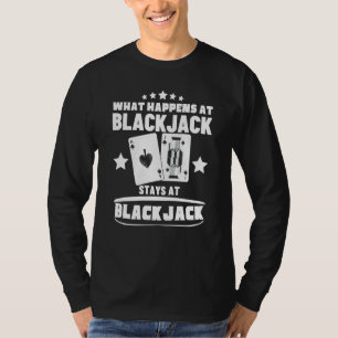 Camiseta O que acontece no Blackjack fica no Blackjack 5