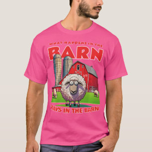 Camiseta O Que Acontece No Celeiro Fica Na Bela Ovelha S