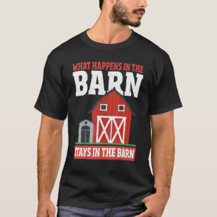 Camiseta O Que Acontece No Celeiro Fica No Agricultor De Ce