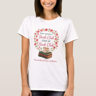 Camiseta O Que Acontece No Clube Do Livro Fica No Clube Do