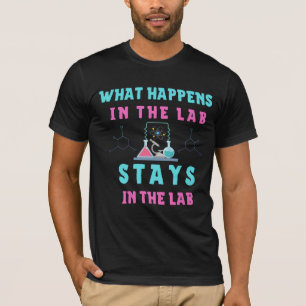 Camiseta O que acontece no laboratório fica na tecnologia
