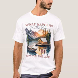 Camiseta O que acontece no lago fica no lago
