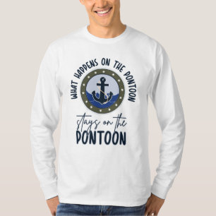 Camiseta O que acontece no pontão fica no pontão
