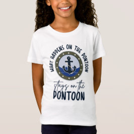 Camiseta O que acontece no pontão fica no pontão