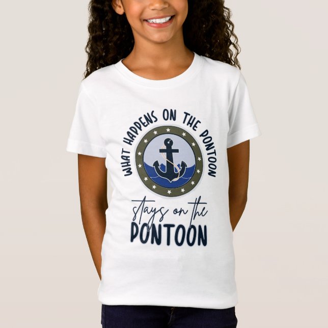 Camiseta O que acontece no pontão fica no pontão (Frente)