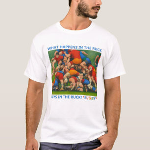 Camiseta O Que Acontece No Ruck - Rugby T-Shirt