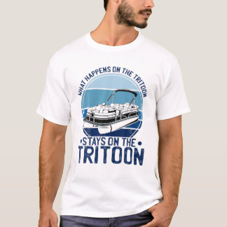 Camiseta O Que Acontece No Tritão Fica Na Tritona