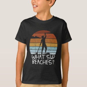 Camiseta O Que As Praias De Sup Levantam A Diversão Do Sup