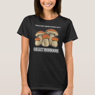 Camiseta o que coleciona cogumelos Morel Mushroom Coletando