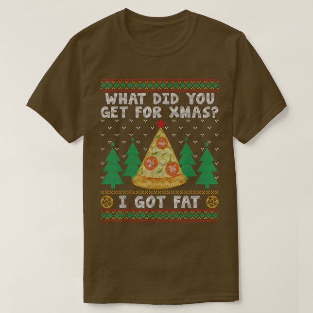 Camiseta O Que Conseguiste Para O Natal Eu Tenho Um Natal G (Frente do Design)