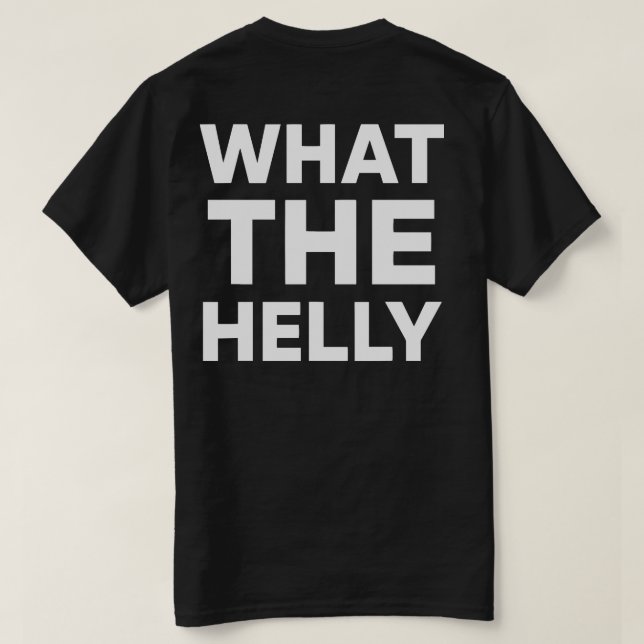 Camiseta o que diabos - WTHELLY Moda Streetwear Música  (Verso do Design)
