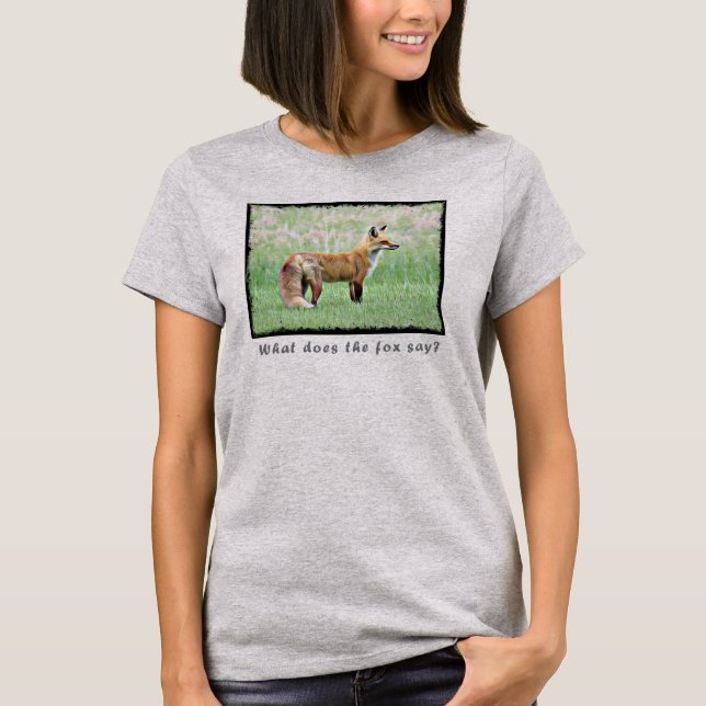 Camiseta O que diz a raposa? (Frente)