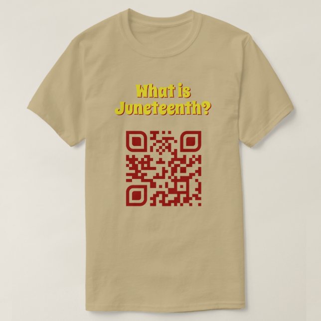 Camiseta O que é 12 de junho? Código QR T-Shirt (Frente do Design)