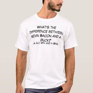 Camiseta O que é a diferença entre Kevin Bacon e…