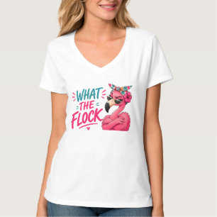 Camiseta O Que é a Manada - Óculos de Sol Flamingo Rosa Tro