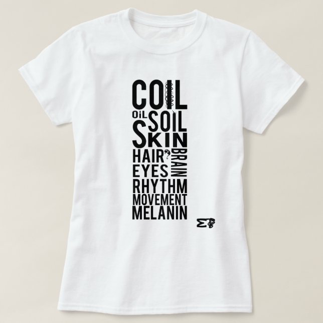 Camiseta O que é a Melanina Expressiva (Frente do Design)