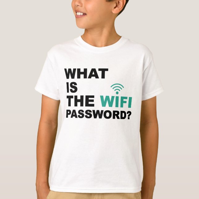 Camiseta O que é a senha de WIFI engraçada (Frente)
