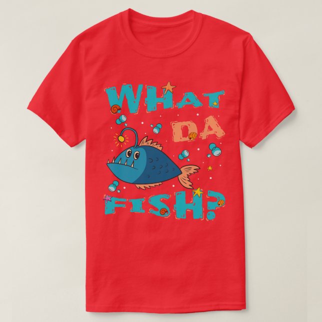 Camiseta O que é engraçado do Peixe citar "Peixe" (Frente do Design)