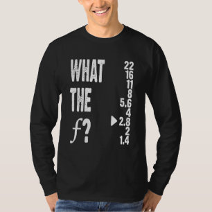 Camiseta O Que É F Fotografia Lente Câmera F Stop Fotogra