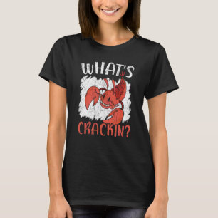 Camiseta O que é lagosta de Crackin comendo lagosta de mari
