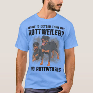 Camiseta O Que É Melhor Que Um Rottweiler Dois Rottweiler